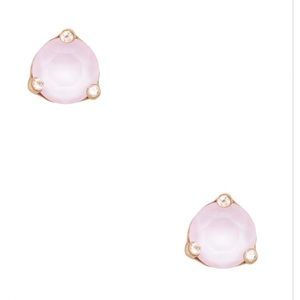 Kate spade semiprecious pink stone earrings